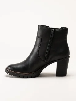 Rieker - Svarta boots i skinn