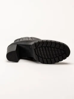 Rieker - Svarta boots i skinn