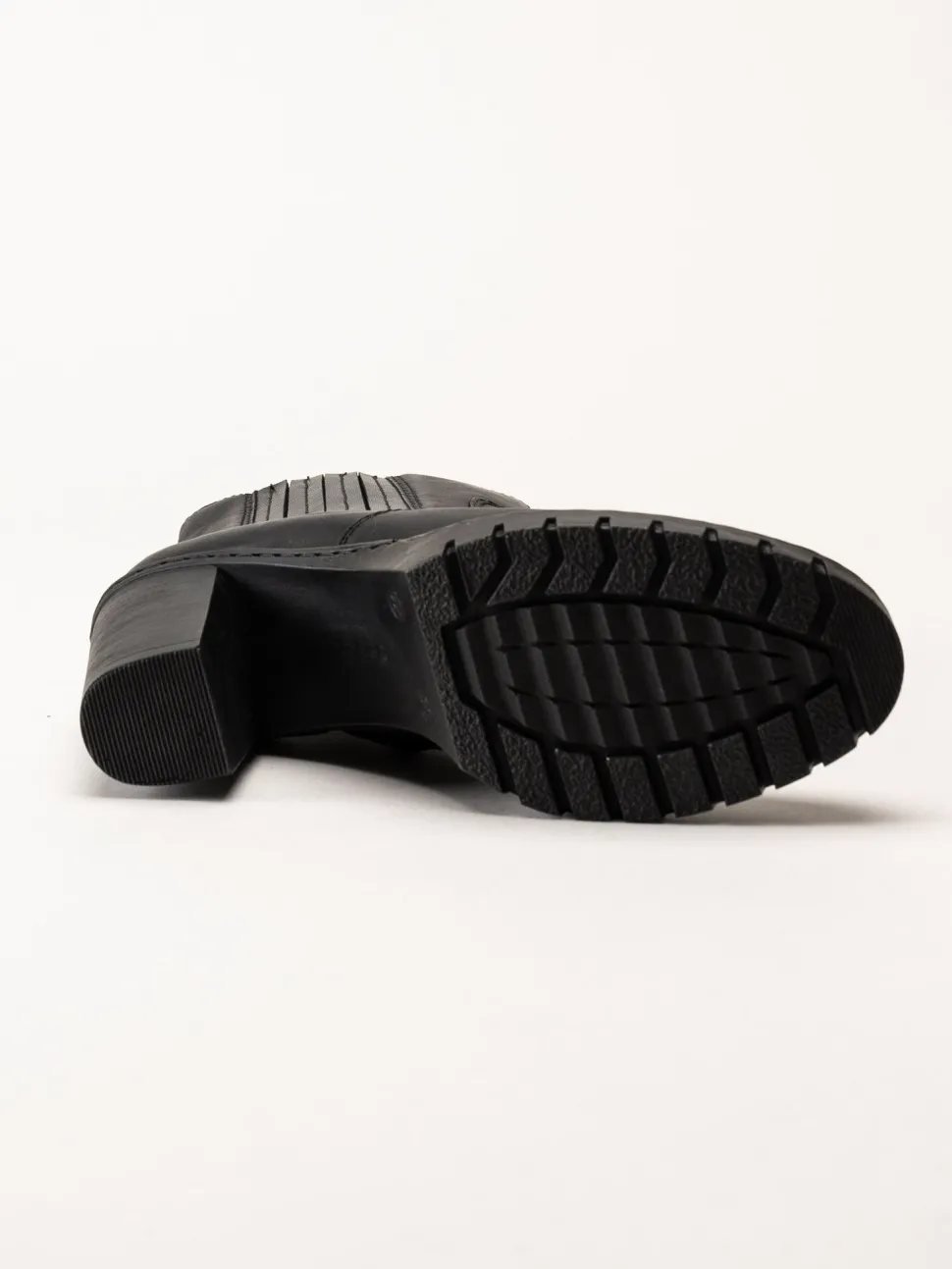Rieker - Svarta boots i skinn
