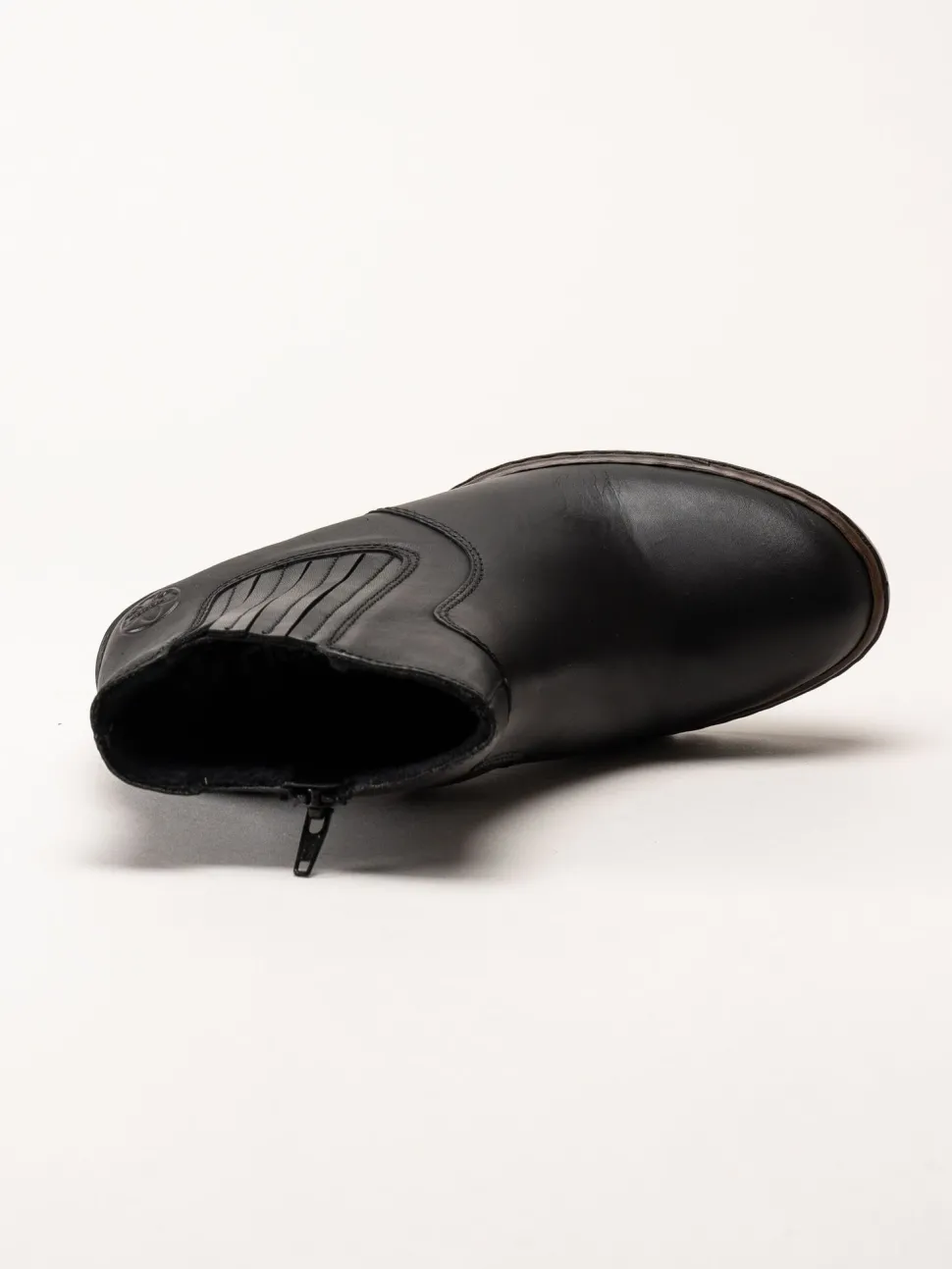 Rieker - Svarta boots i skinn