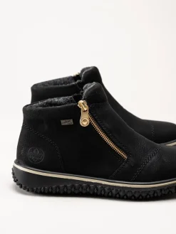 Rieker - Svarta boots med Rieker-Tex