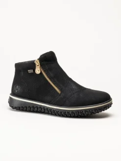 Rieker - Svarta boots med Rieker-Tex
