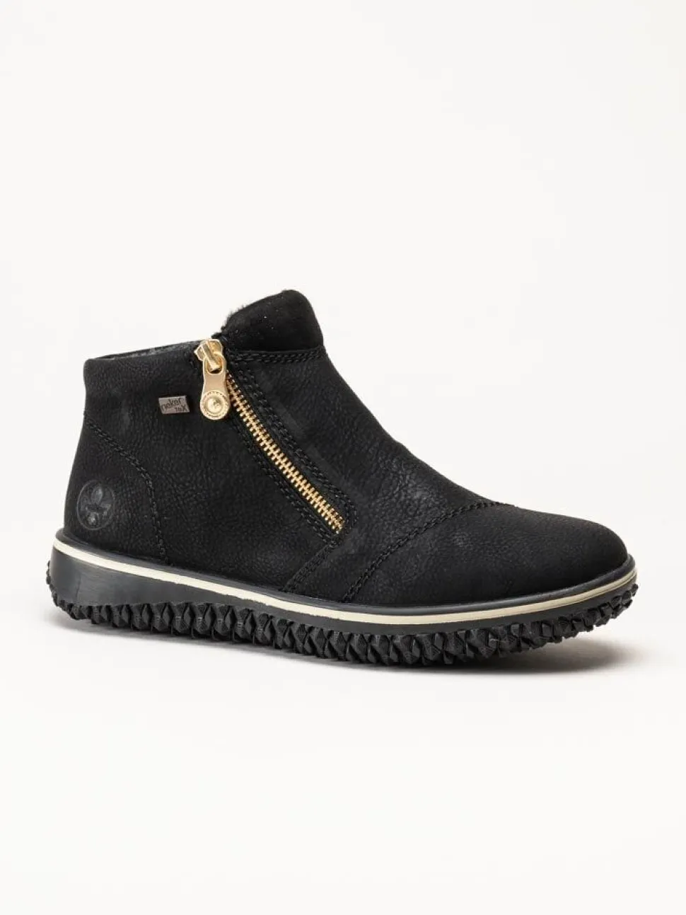 Rieker - Svarta boots med Rieker-Tex