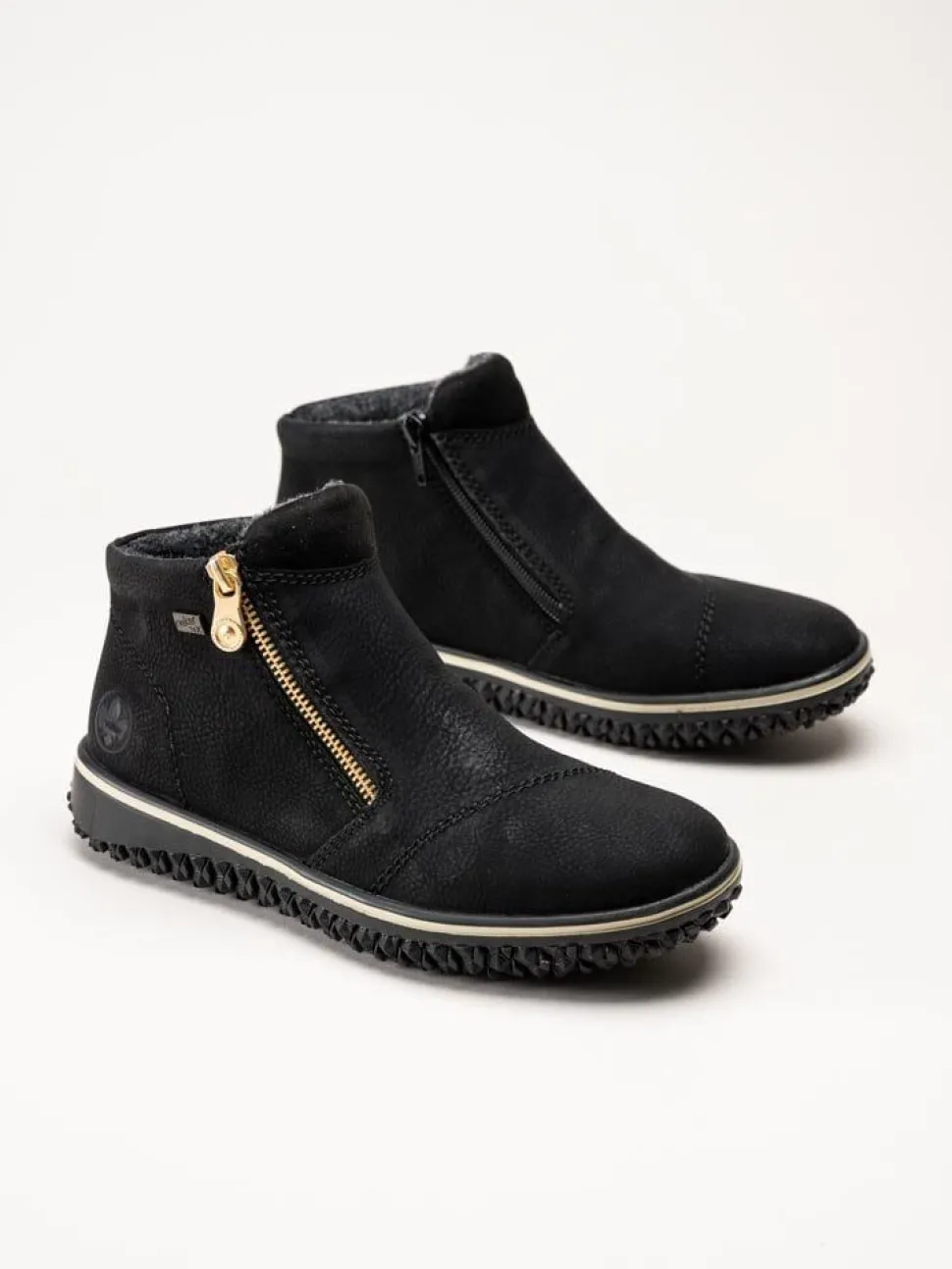 Rieker - Svarta boots med Rieker-Tex