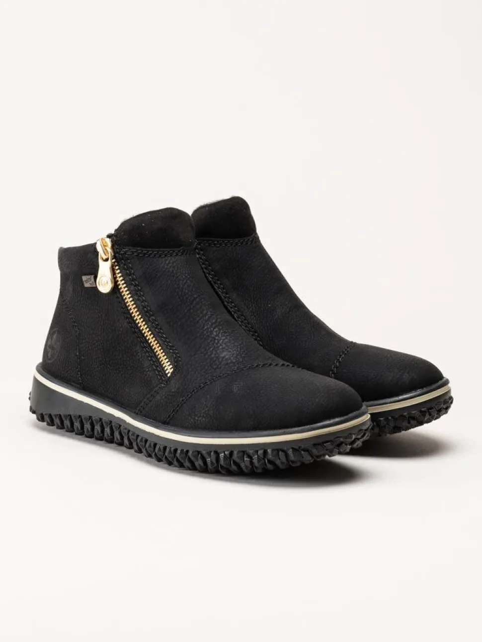 Rieker - Svarta boots med Rieker-Tex