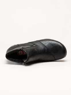 Rieker - Svarta fodrade boots
