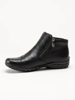 Rieker - Svarta fodrade boots