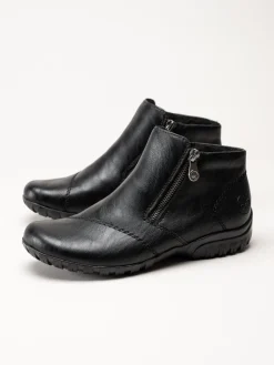 Rieker - Svarta fodrade boots