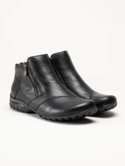 Rieker - Svarta fodrade boots