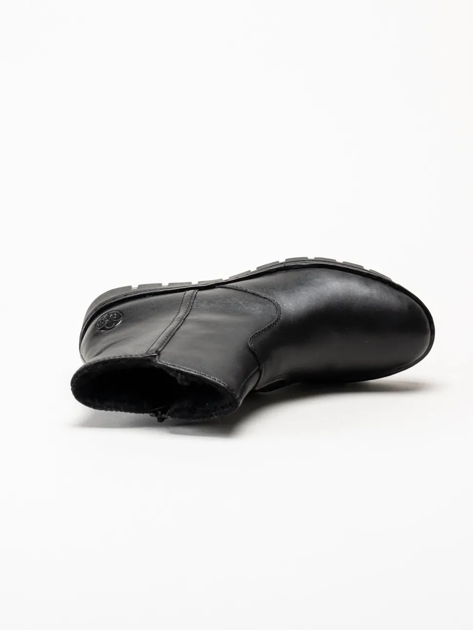 Rieker - Svarta fodrade kilklackade boots