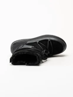 Rieker - Svarta fodrade vinterboots
