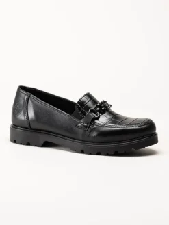 Rieker - Svarta loafers