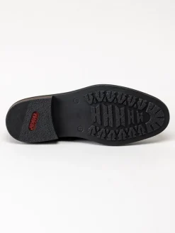 Rieker - Svarta loafers i skinn