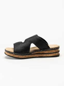 Rieker - Svarta sandaler
