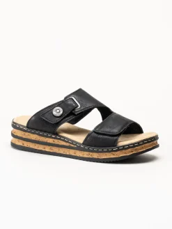 Rieker - Svarta sandaler