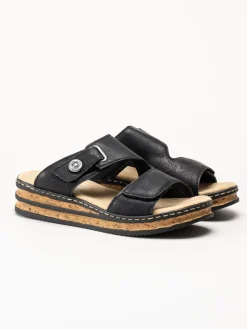 Rieker - Svarta sandaler