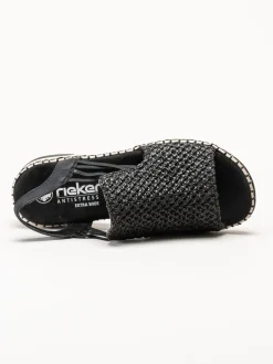 Rieker - Svarta sandaler