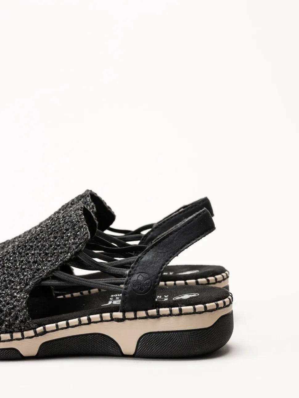 Rieker - Svarta sandaler