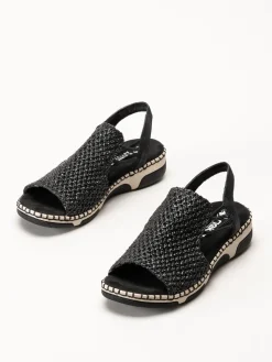 Rieker - Svarta sandaler