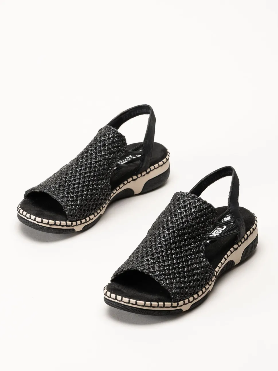 Rieker - Svarta sandaler