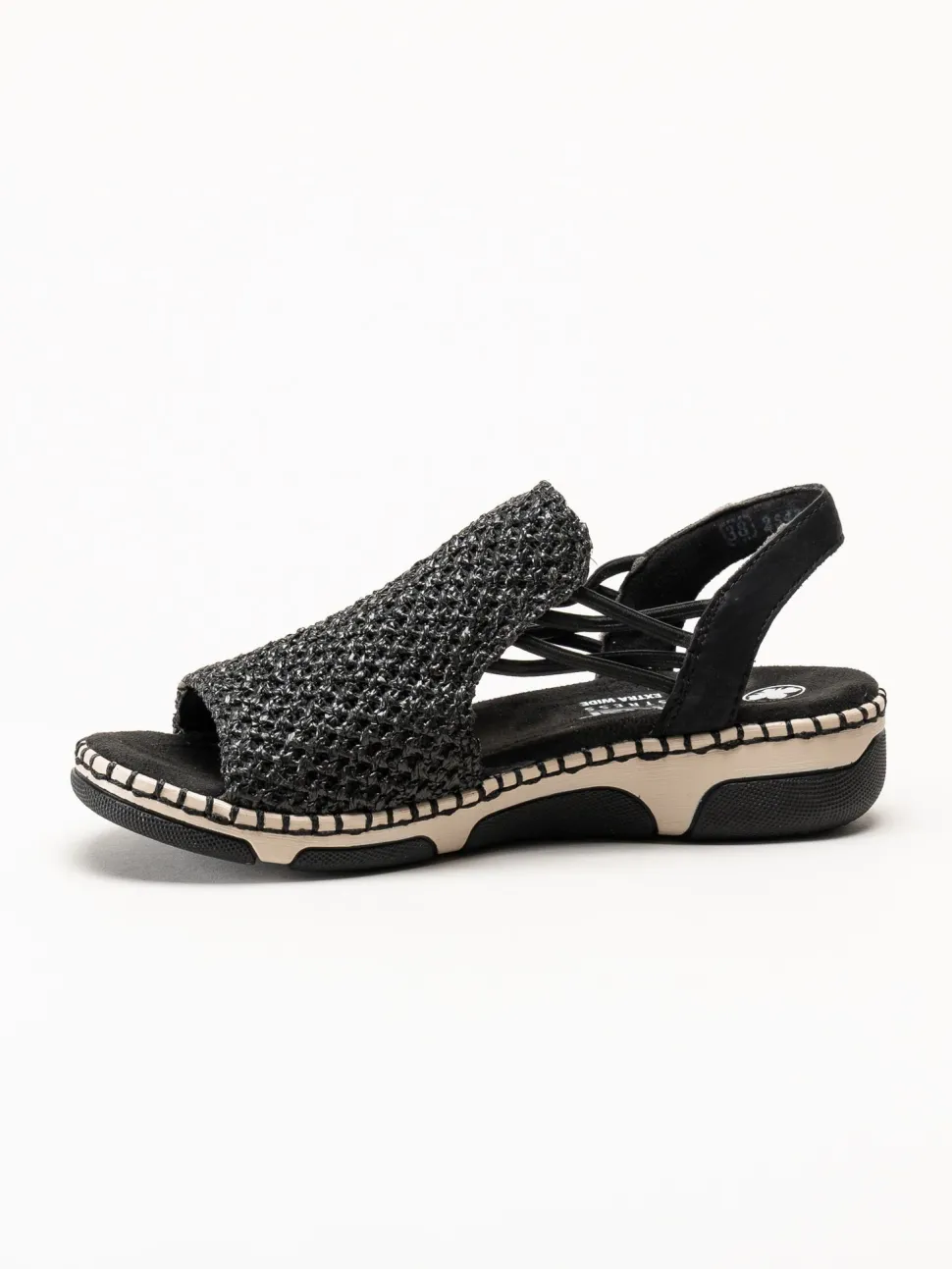 Rieker - Svarta sandaler