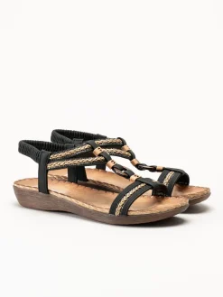 Rieker - Svarta sandaler