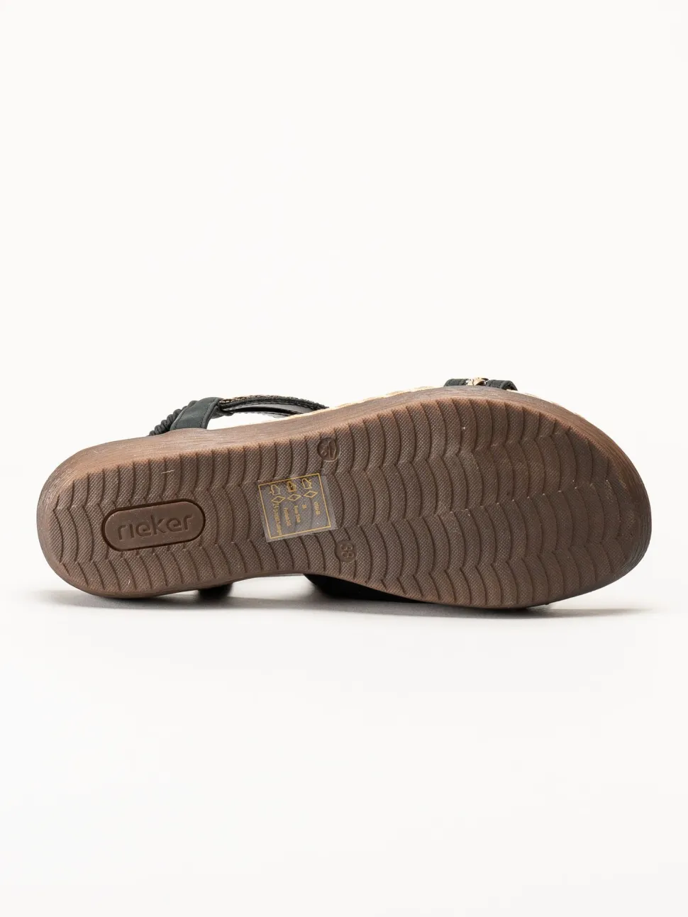 Rieker - Svarta sandaler