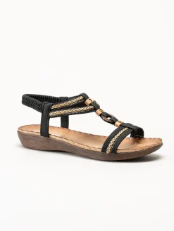 Rieker - Svarta sandaler