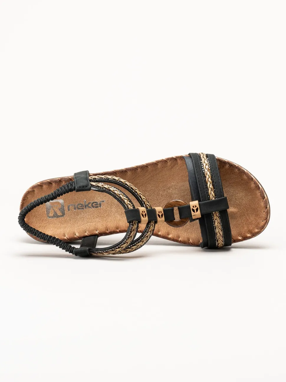 Rieker - Svarta sandaler