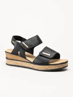 Rieker - Svarta sandaletter