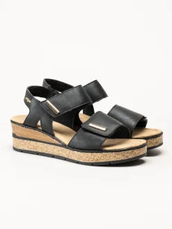 Rieker - Svarta sandaletter