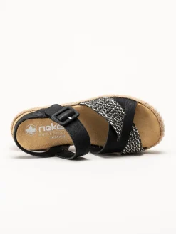 Rieker - Svarta sandaletter