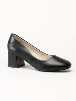 Rieker - Svarta skinnpumps