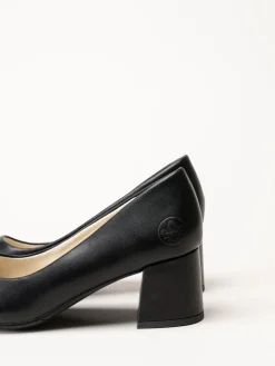 Rieker - Svarta skinnpumps