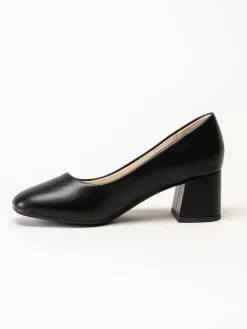 Rieker - Svarta skinnpumps