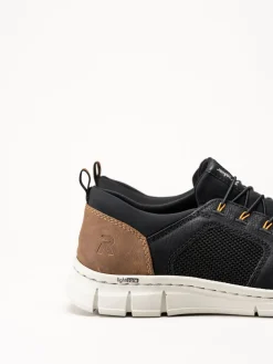 Rieker - Svarta slip on sneakers