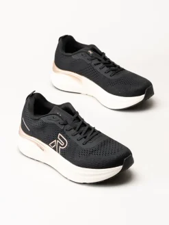 Rieker - Svarta sneakers i mesh