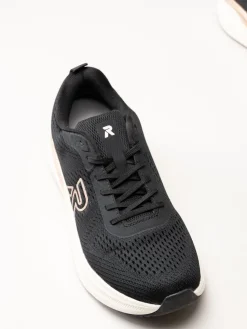 Rieker - Svarta sneakers i mesh