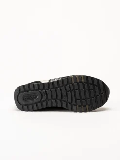 Rieker - Svarta sneakers i mocka och textil