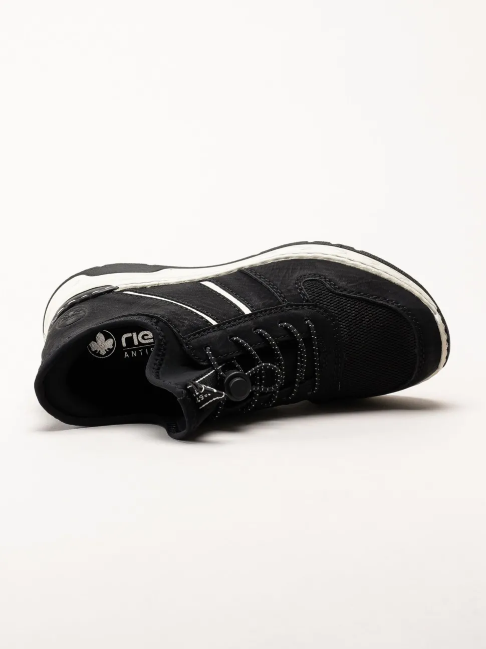 Rieker - Svarta sportiga Redy2go promenadskor