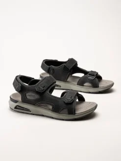 Rieker - Svarta sportiga sandaler