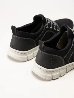 Rieker - Svarta sportiga slip on skor