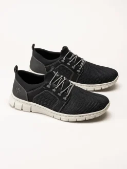 Rieker - Svarta sportiga slip on skor