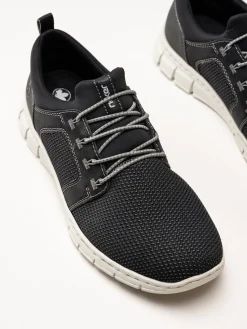 Rieker - Svarta sportiga slip on skor