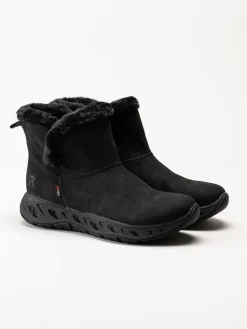 Rieker - Svarta varmfodrade boots