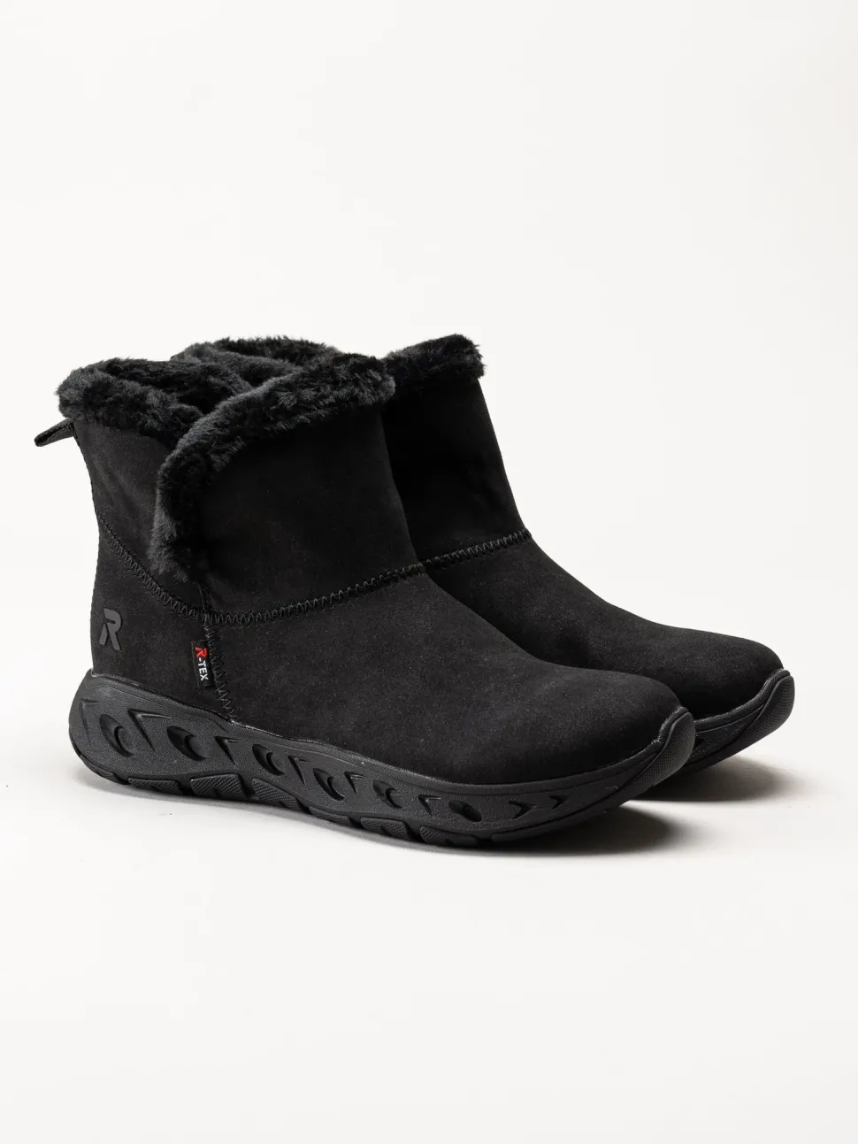 Rieker - Svarta varmfodrade boots