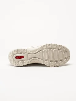 Rieker - Vita slip on skor i skinnimitation