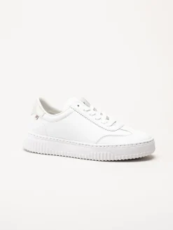 Rieker - Vita sneakers i skinn