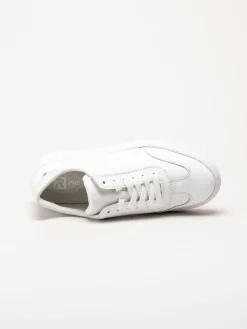 Rieker - Vita sneakers i skinn