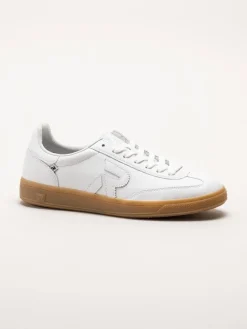 Rieker - Vita sneakers i skinn